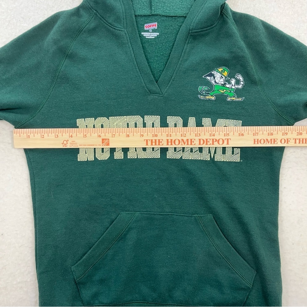 Notre Dame Soffe Green Hoodie Sweatshirt Size Medium - Picture 5 of 7